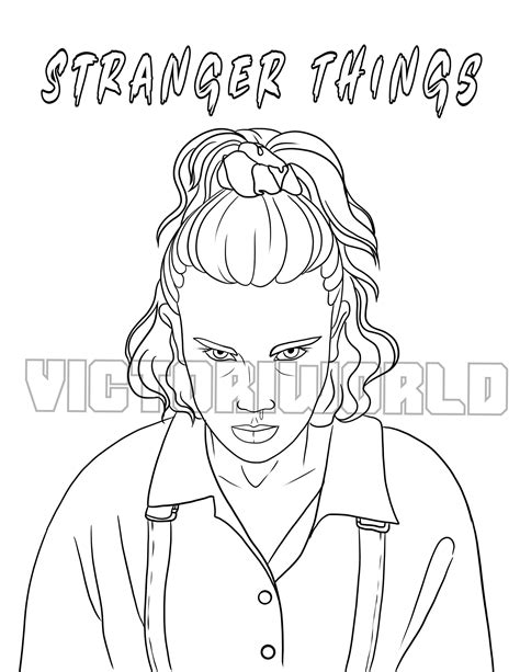 stranger things coloring page|stranger things printable images.